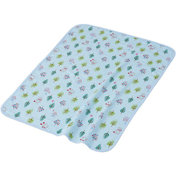 4重ガーゼケット フォレストフレンズ サックス フジキ 日本製 赤ちゃん用 ベビー用【ゆうパケット送料無料】